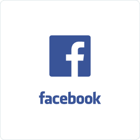 Facebook logo with a blue square containing a white lowercase "f" above the word "facebook" in lowercase blue letters.