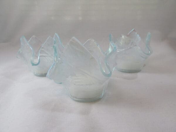 Frosted Krinkle, Iridized Tea Light Holder - Image 5