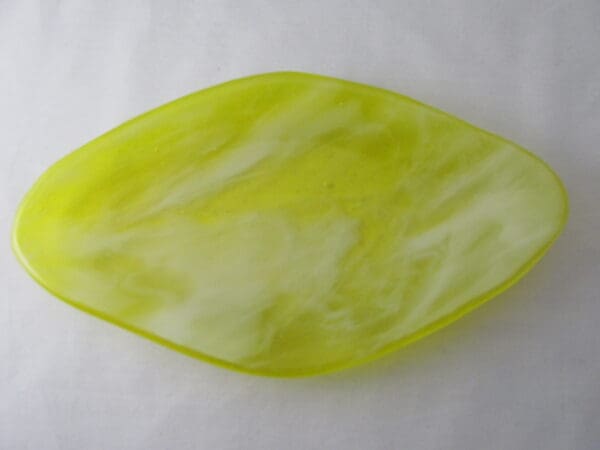 Lemon Chiffon & White Wispy Relish Dish - Image 3