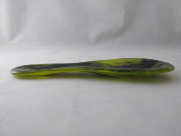 Yellow Wispy with Black Wispy Small Spoon Rest - Image 3