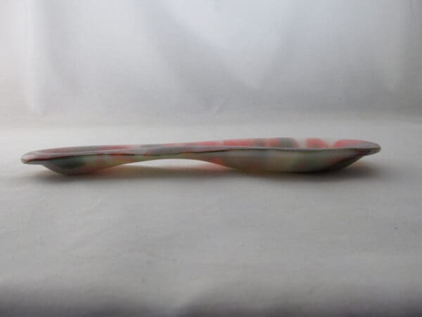 Deep Forest Green & Orange Streaky Small Spoon Rest - Image 3