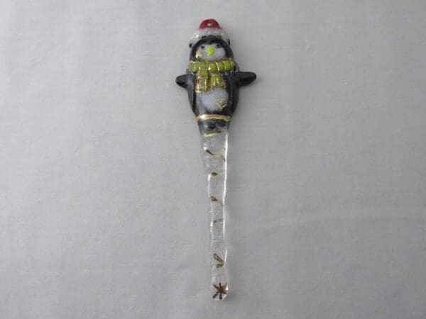 Penguin Icicle Ornament - Red/Yellow - Image 2