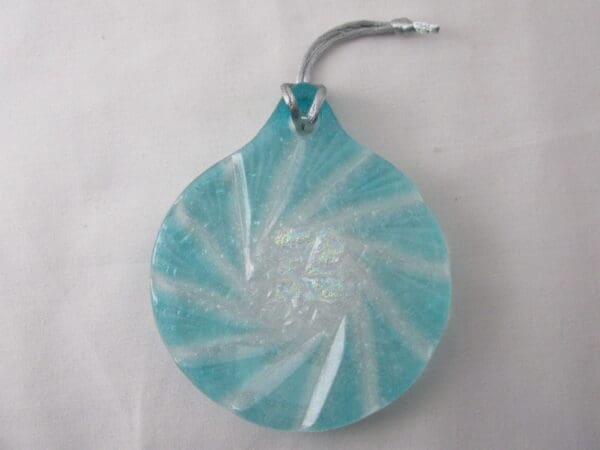 Lt. Aquamarine, Round Ornament - Image 2