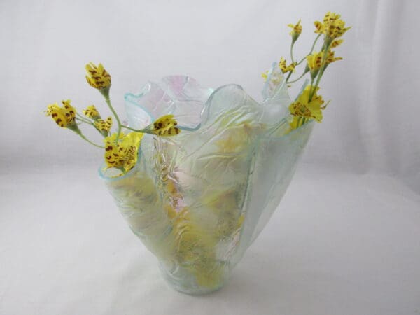 Krinkle, Iridized Centerpiece Vase - Image 3