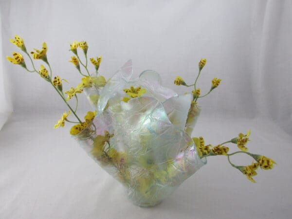 Krinkle, Iridized Centerpiece Vase - Image 2