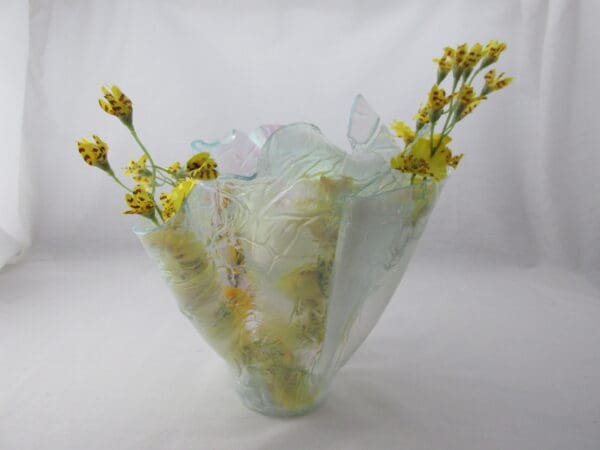 Krinkle, Iridized Centerpiece Vase - Image 4