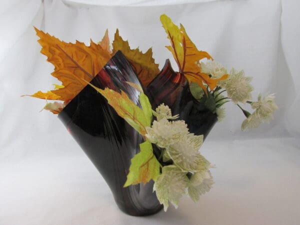 Burgundy Baroque Centerpiece Vase - Image 2