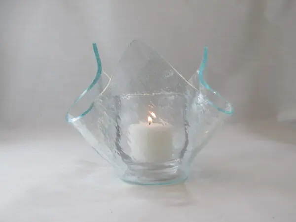 Clear Vecchio Lotus Votive Holder