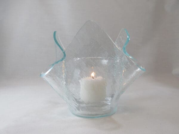 Clear Vecchio Lotus Votive Holder - Image 3