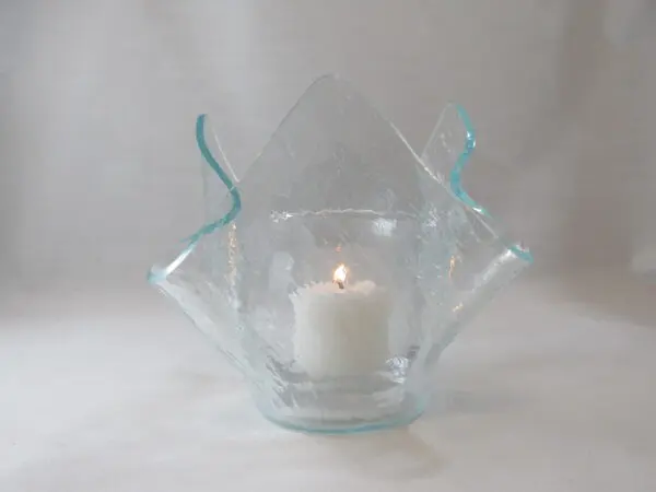 Clear Vecchio Lotus Votive Holder - Image 3