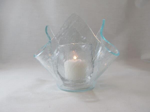 Clear Vecchio Lotus Votive Holder - Image 2