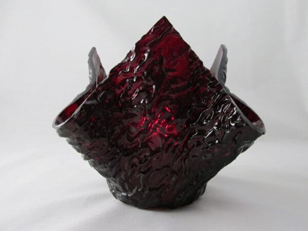 Red Granite Ripple Lotus Votive Holder - Image 3