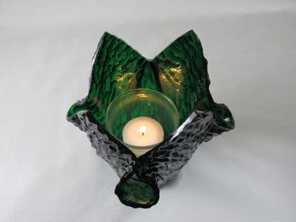 Emerald Green Granite Tall Votive Holder - Image 3