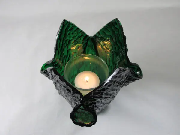 Emeral Green Granite Tall Votive Holder - Image 3