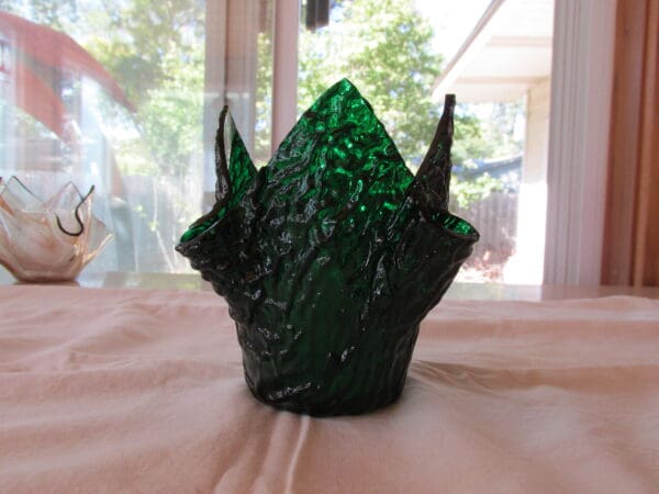 Emeral Green Granite Tall Votive Holder - Image 4