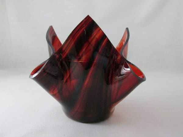 Burgundy Baroque Lotus Votive Holder - Image 4