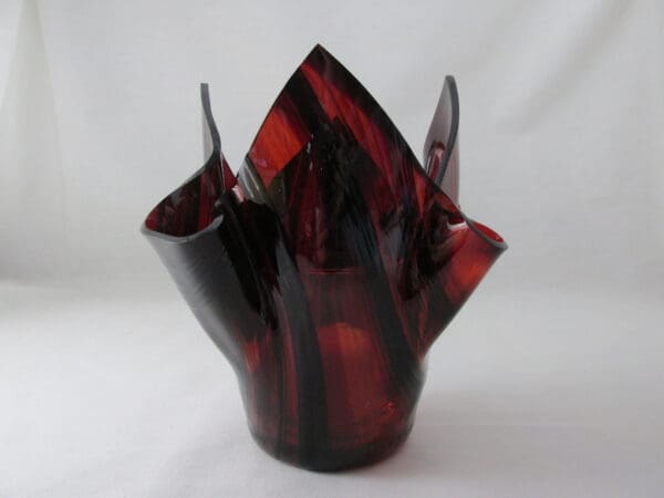 Burgundy Baroque Tall Votive Holder - Image 4