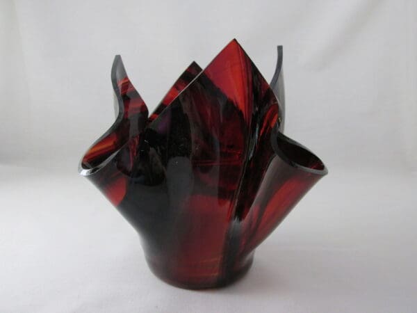 Burgundy Baroque Tall Votive Holder - Image 3