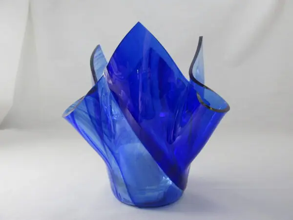 Cobalt Blue Baroque Tall Votive Holder - Image 4