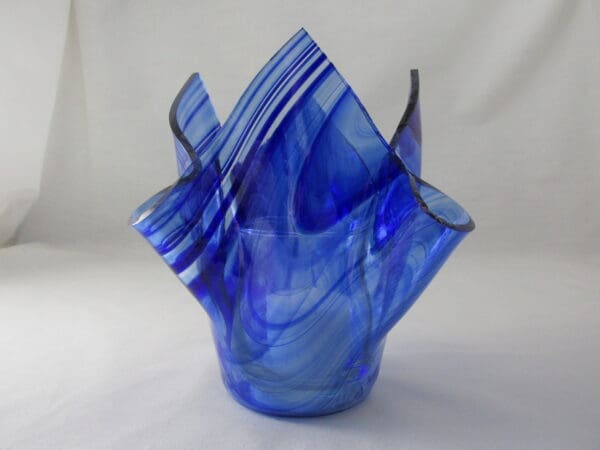 Cobalt Blue Baroque Tall Votive Holder - Image 4