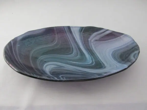 Phantom Galaxy, Iridized Oval Serving Dish - Image 2