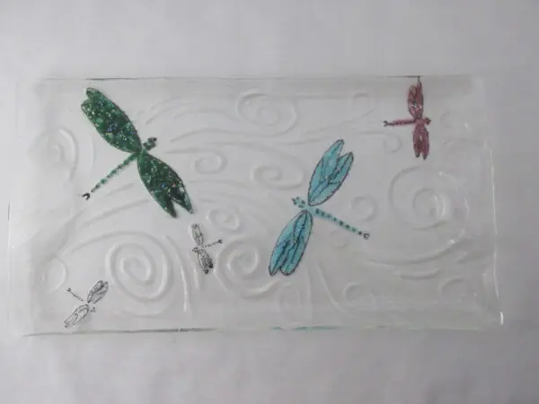 Dragonfly Tray, Hand Painted