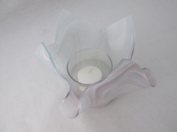 Pale Purple Baroque Tall Votive Holder - Image 3