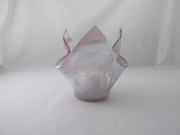 Pale Purple Baroque Tall Votive Holder