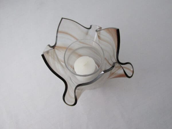 Cinnamon Baroque Lotus Votive Holder - Image 3