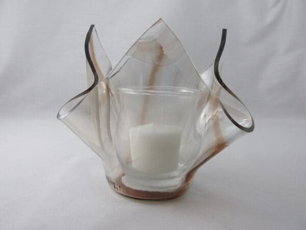 Cinnamon Baroque Lotus Votive Holder - Image 2