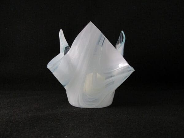 White Baroque Lotus Votive Holder - Image 2