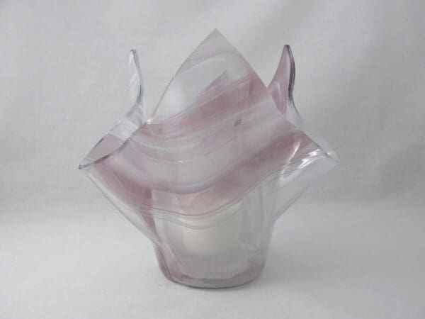 Pale Purple Baroque Tall Votive Holder - Image 2