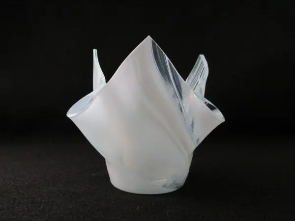 White Baroque Lotus Votive Holder - Image 3