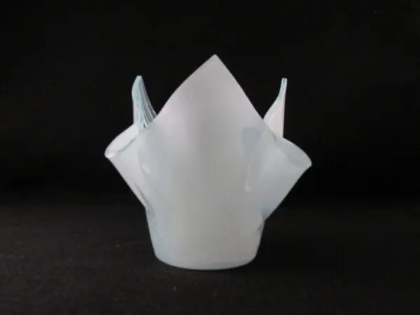 White Baroque Lotus Votive Holder - Image 2