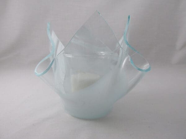 White Baroque Lotus Votive Holder - Image 2