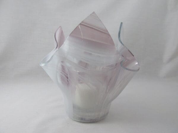 Pale Purple Baroque Tall Votive Holder - Image 3