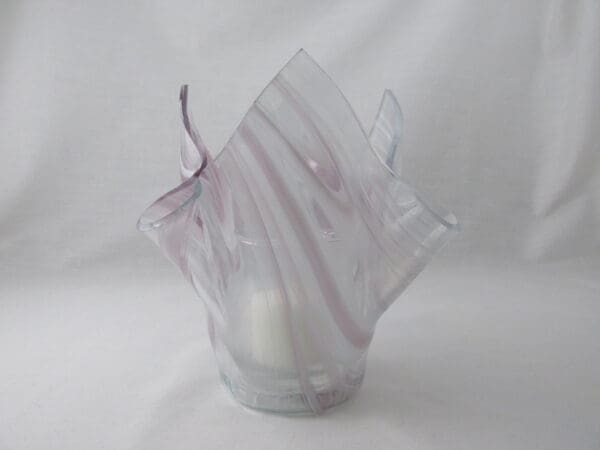 Pale Purple Baroque Tall Votive Holder - Image 3