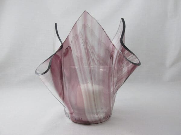 Amethyst Baroque Tall Votive Holder