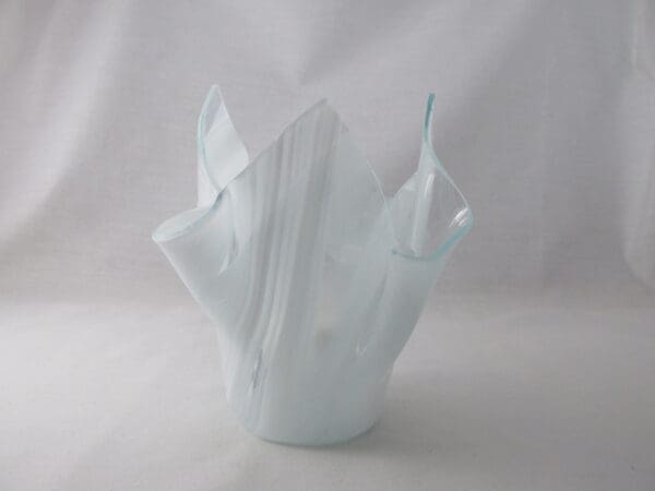 White Baroque Tall Votive Holder