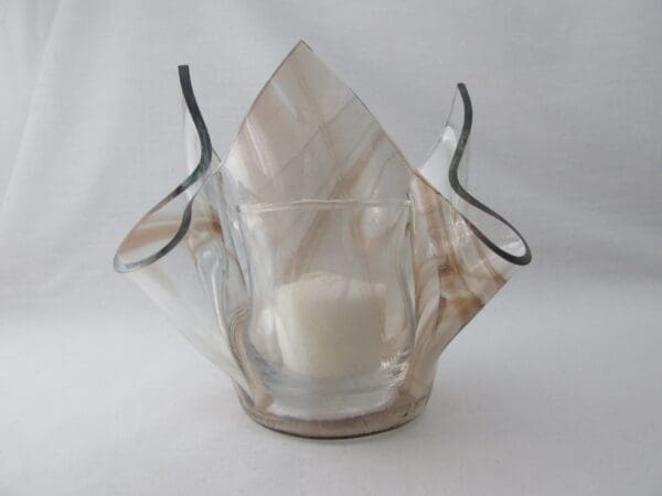 Cinnamon Baroque Lotus Votive Holder - Image 2