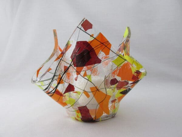 Autumn Fling Lotus Votive Holder