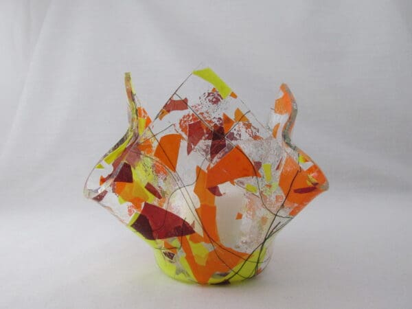 Autumn Fling Lotus Votive Holder - Image 2