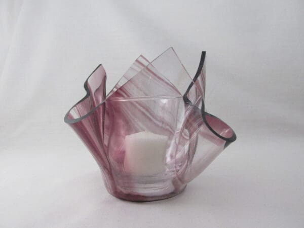 Amethyst Baroque Lotus Votive Holder - Image 2