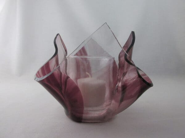 Amethyst Baroque Lotus Votive Holder - Image 2