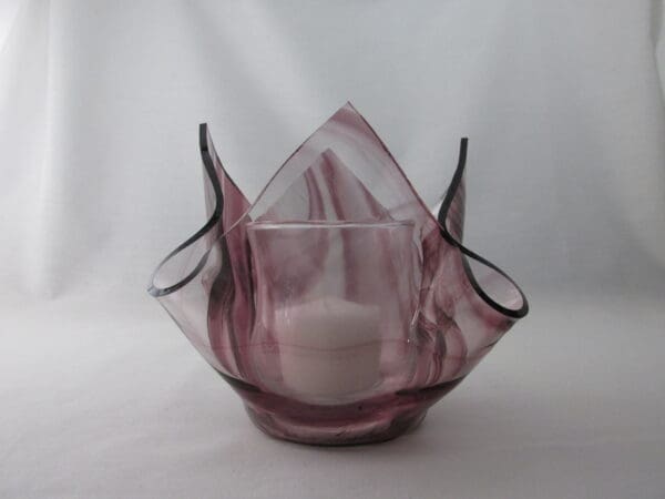 Amethyst Baroque Lotus Votive Holder - Image 4