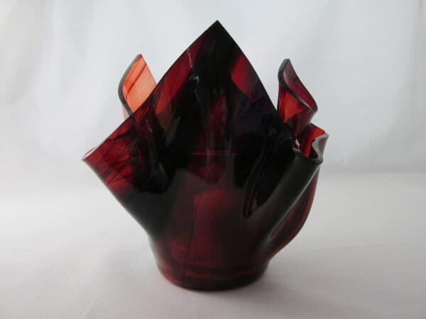 Burgundy Baroque Tall Votive Holder