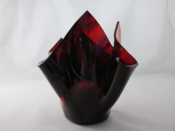 Burgundy Baroque Tall Votive Holder - Image 2