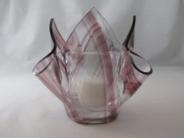 Amethyst Baroque Lotus Votive Holder