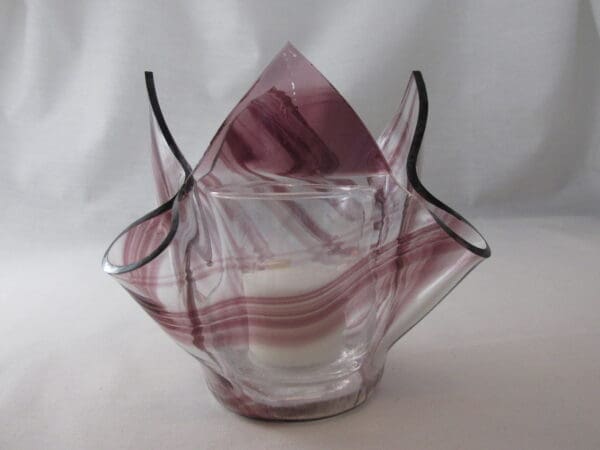 Amethyst Baroque Lotus Votive Holder - Image 4