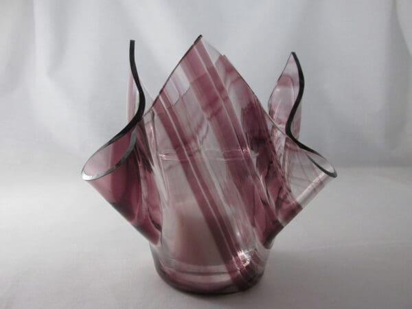 Amethyst Baroque Tall Votive Holder